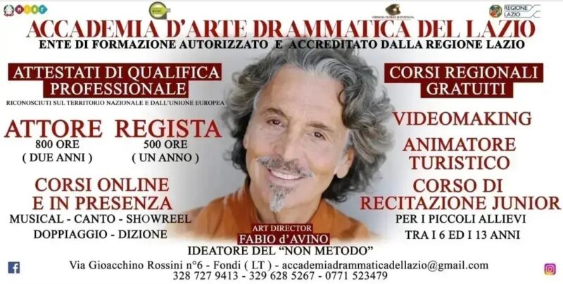 Corsi di recitazione attestati di qualifica professionale attore e regista – Accademia dArte Drammatica del Lazio